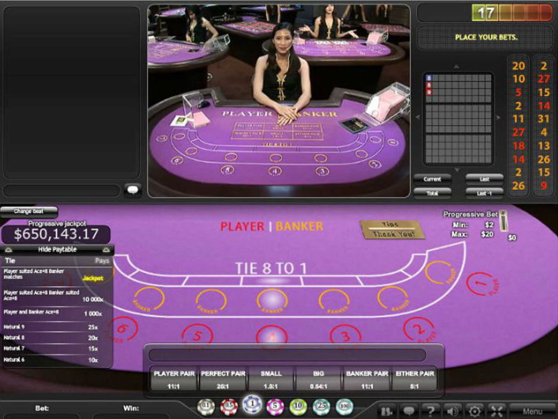 Playtech Progressive Baccarat